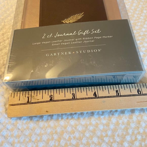 Brown Tan Vegan Leather Journal Set New in the Box Gift Set - Picture 8 of 8